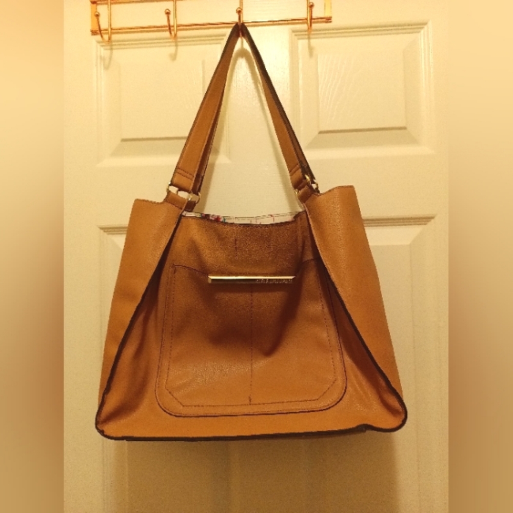 Steve Madden large tan shoulder bag